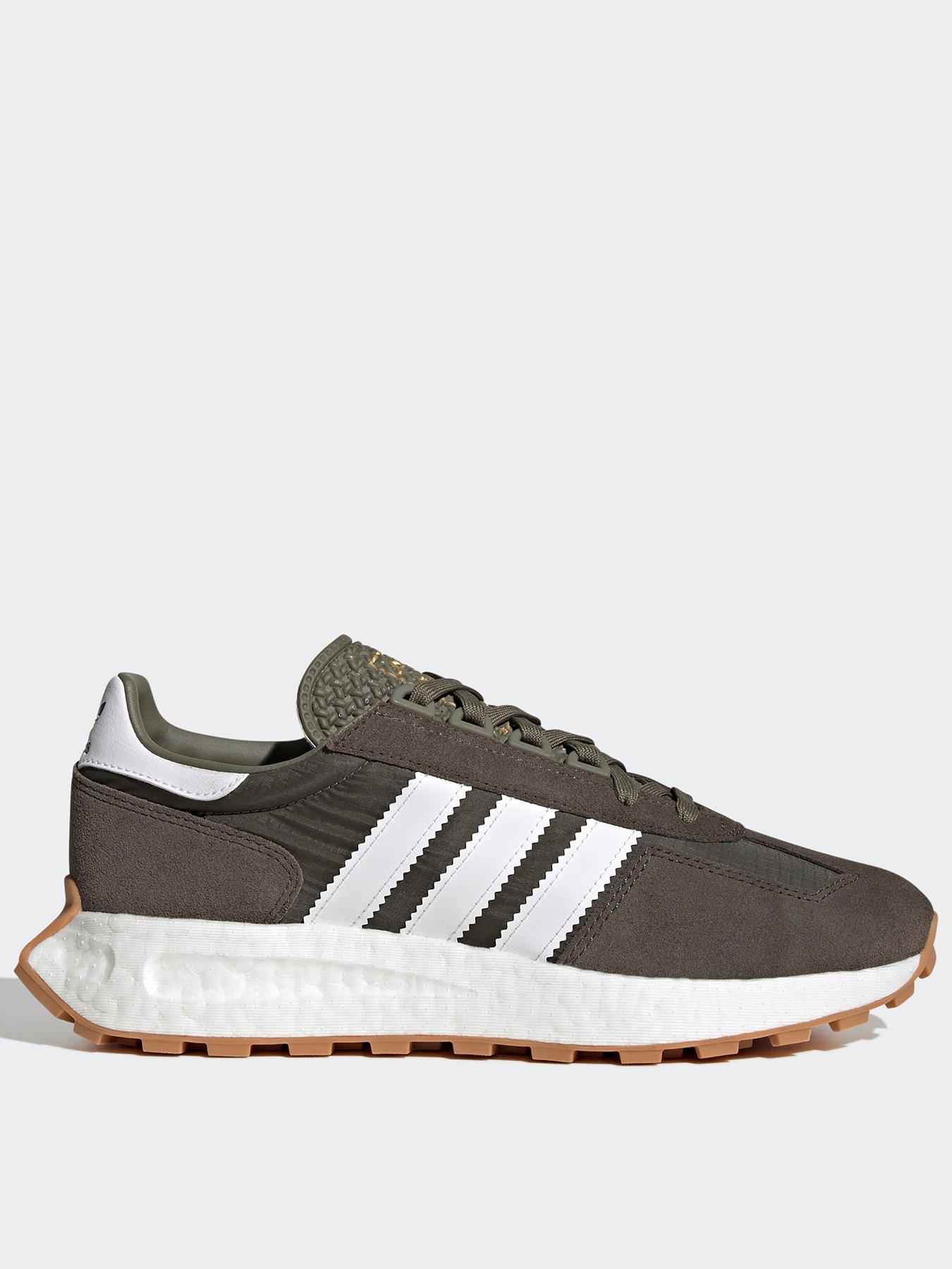 adidas Originals Retropy E5 Trainers - Khaki/White | very.co.uk