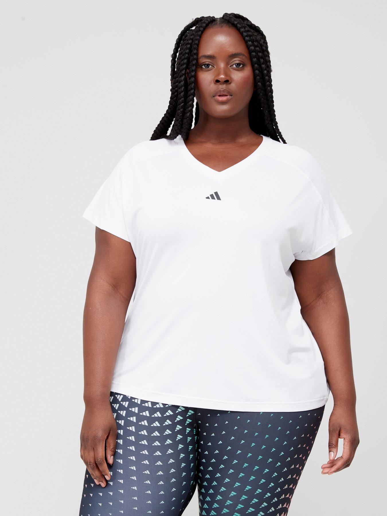 Aeroready Minimal White Branding V-neck Essentials T- - Performance Train shirt adidas