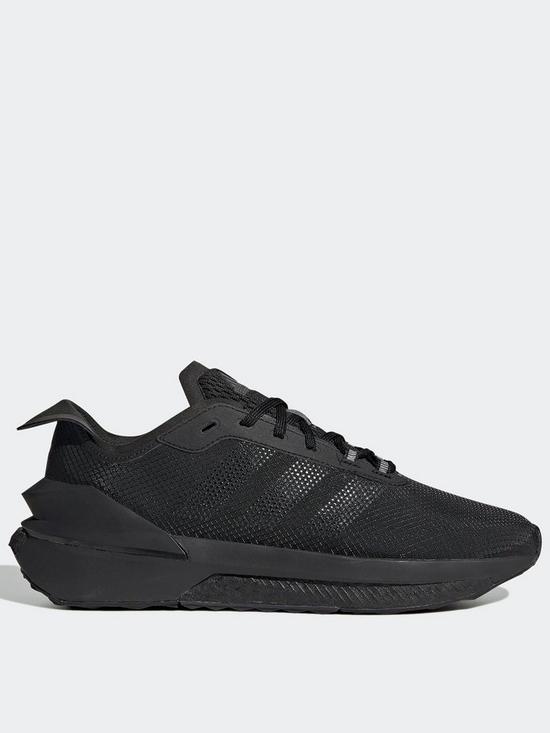 front image of adidas-sportswear-mens-avryn-trainers-black
