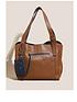  image of white-stuff-hannah-leather-tote-brown