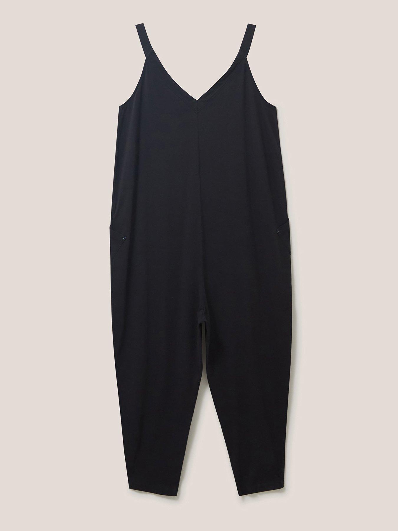 White Stuff Selina Jersey Jumpsuit-black | Very.co.uk