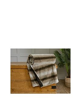 Product photograph of Deyongs Sherbrooke Super Soft Faux Fur Throw from very.co.uk