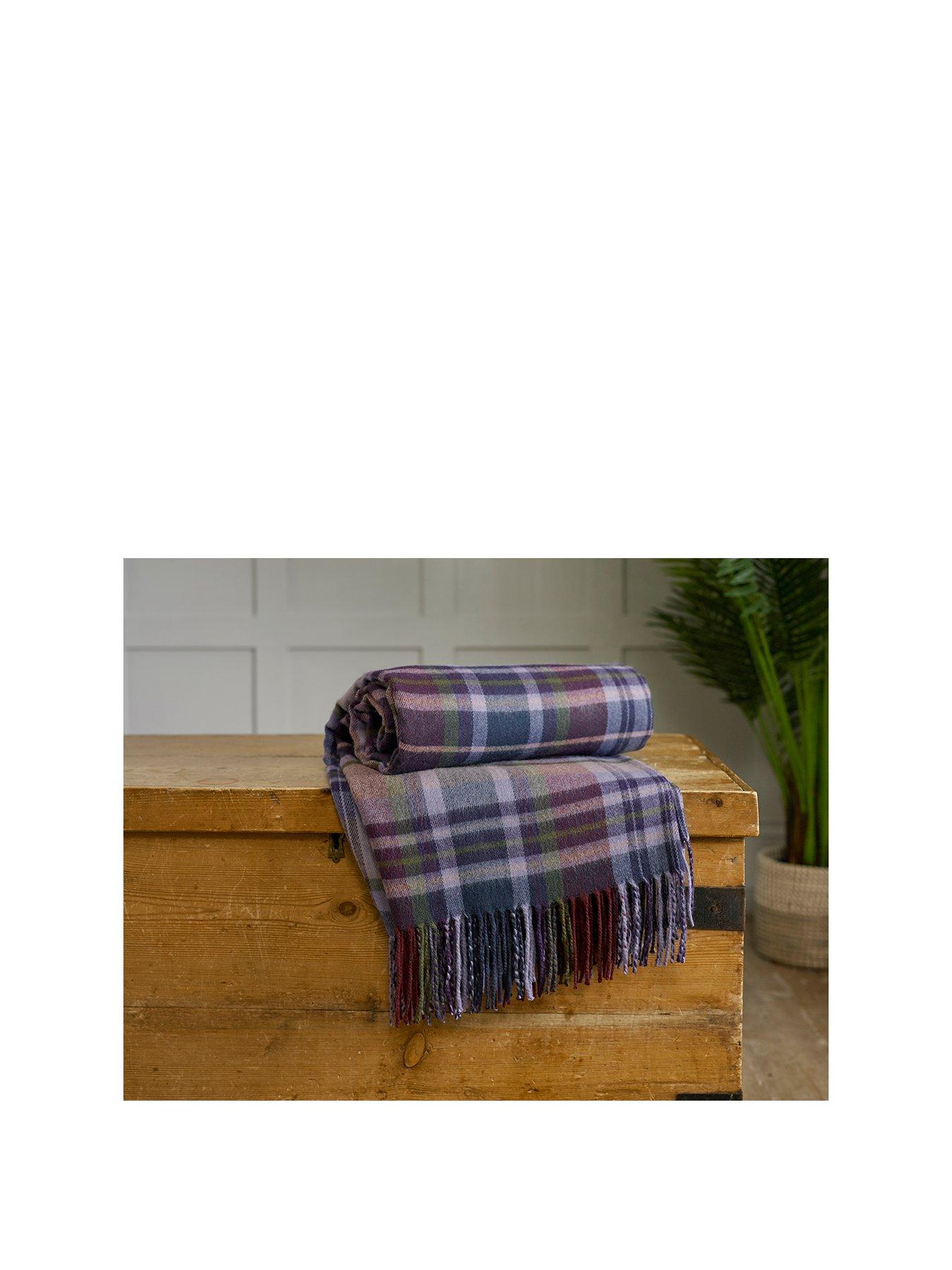 Product photograph of Deyongs Ashwell Check Throw from very.co.uk