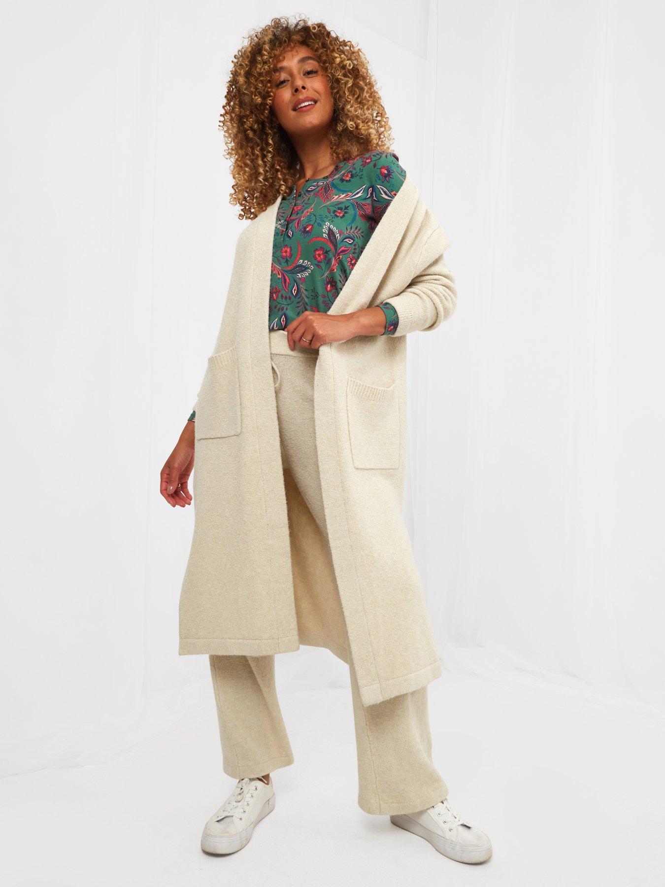 Joe Browns Sloe Joes Longline Cardigan - White | very.co.uk