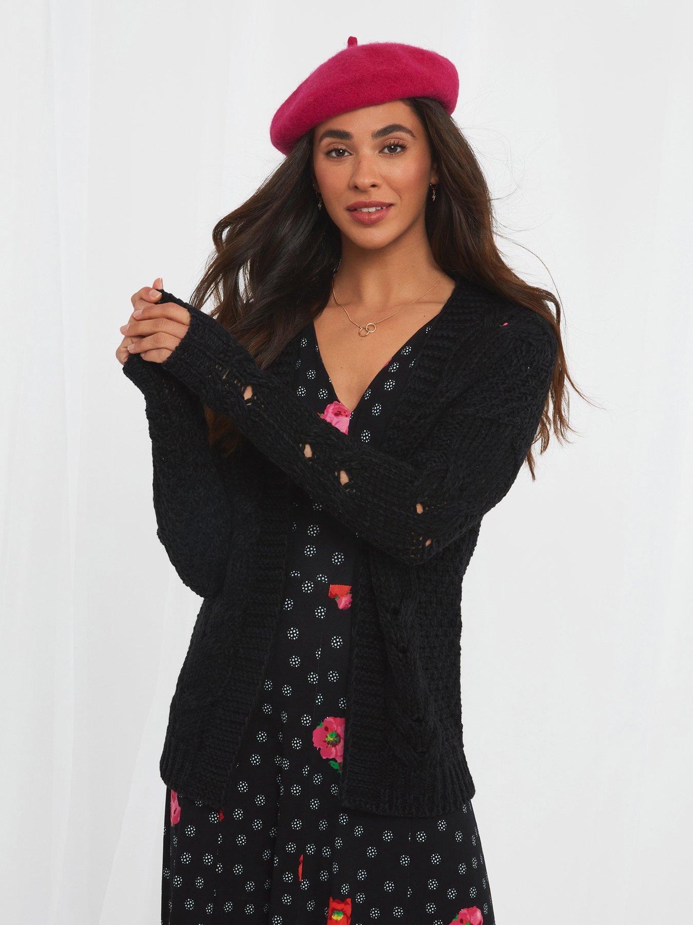 Perfect Slouchy Cardigan -black