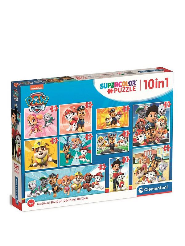 Image 1 of 5 of Paw Patrol Clementoni&nbsp;10 in 1 Bumper Puzzle Pack