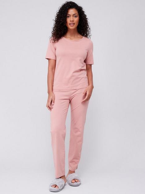everyday-short-sleeve-and-slim-leg-pyjama-set-pink