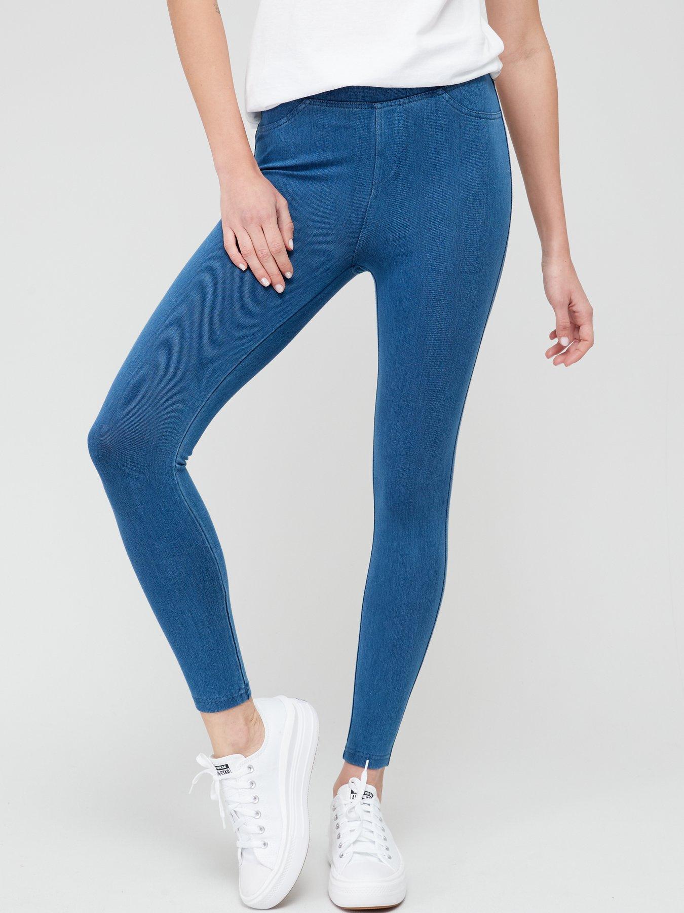 Image 1 of 6 of V by Very Denim Look Jegging - Blue