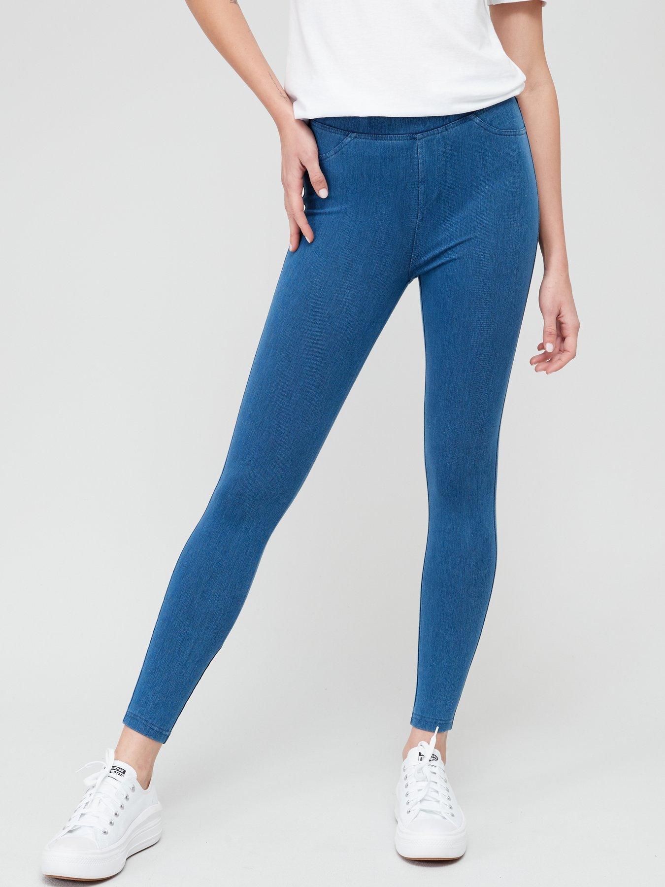 Image 4 of 6 of V by Very Denim Look Jegging - Blue