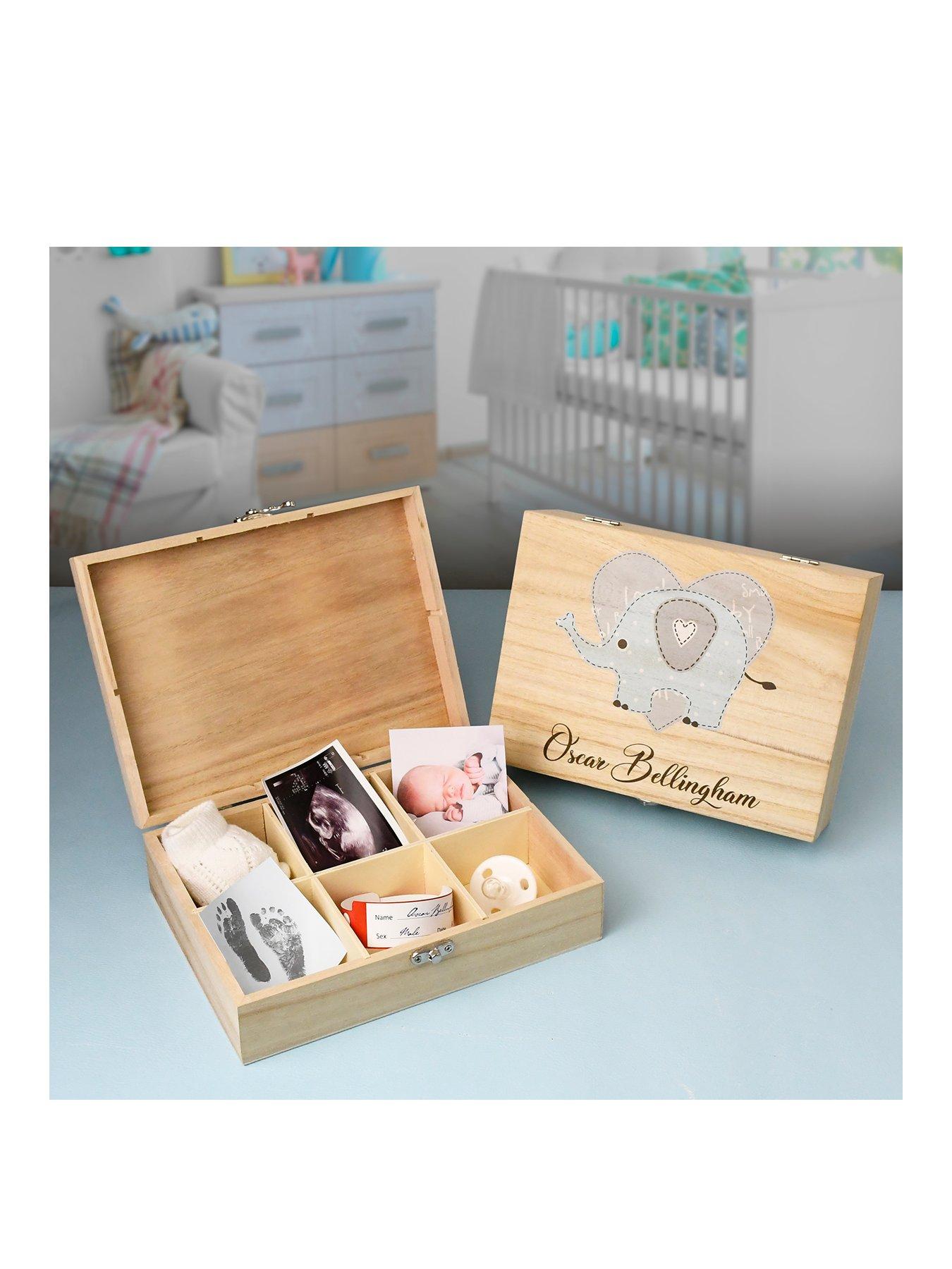 Baby Keepsake Wooden Box For Boys very.co.uk