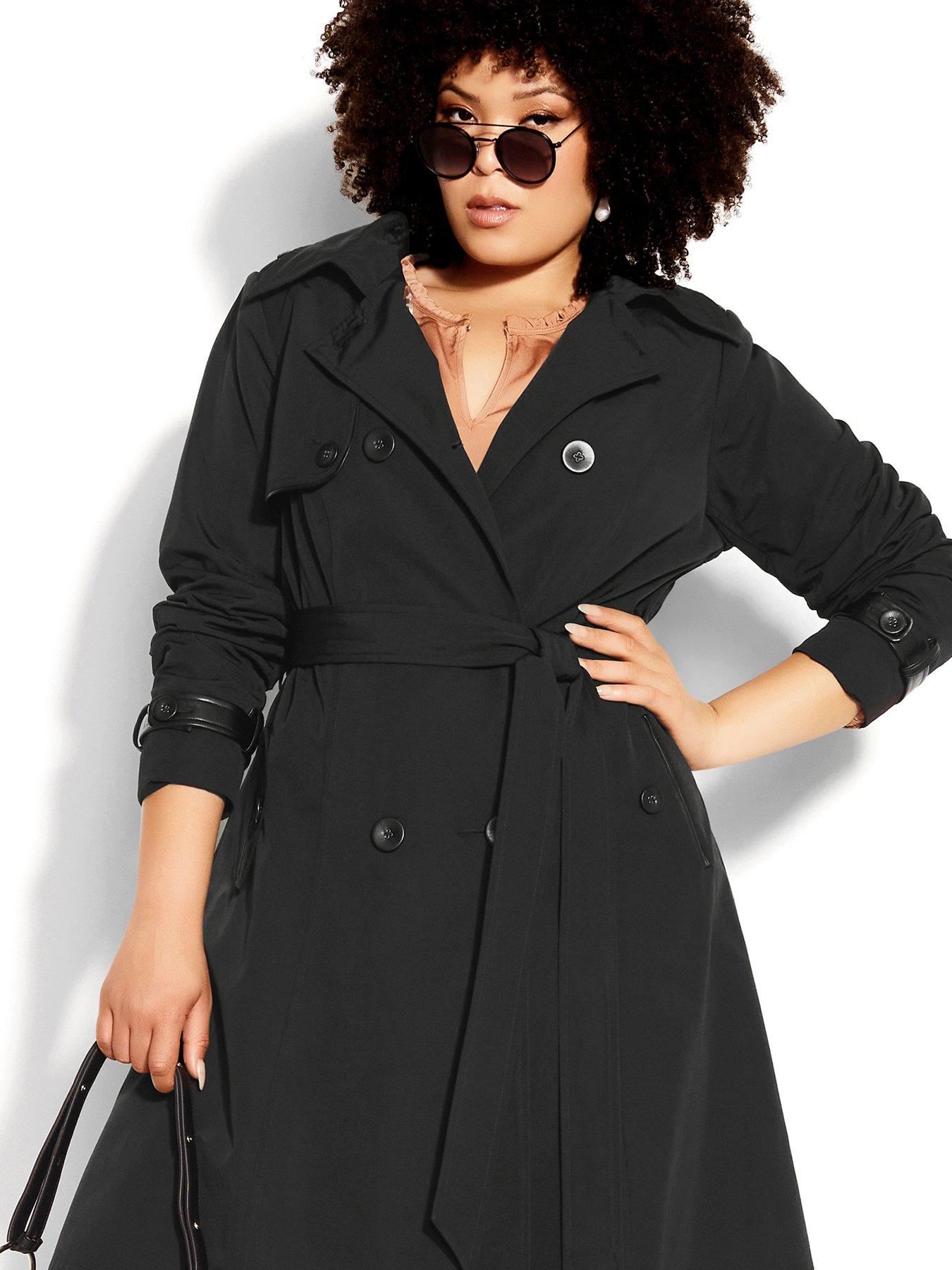 City Chic Corset Back Trench | very.co.uk