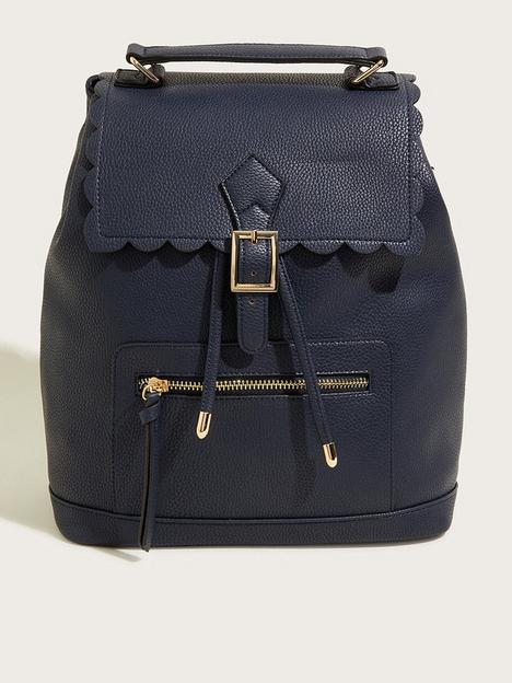 monsoon-scallop-pu-backpack-navy