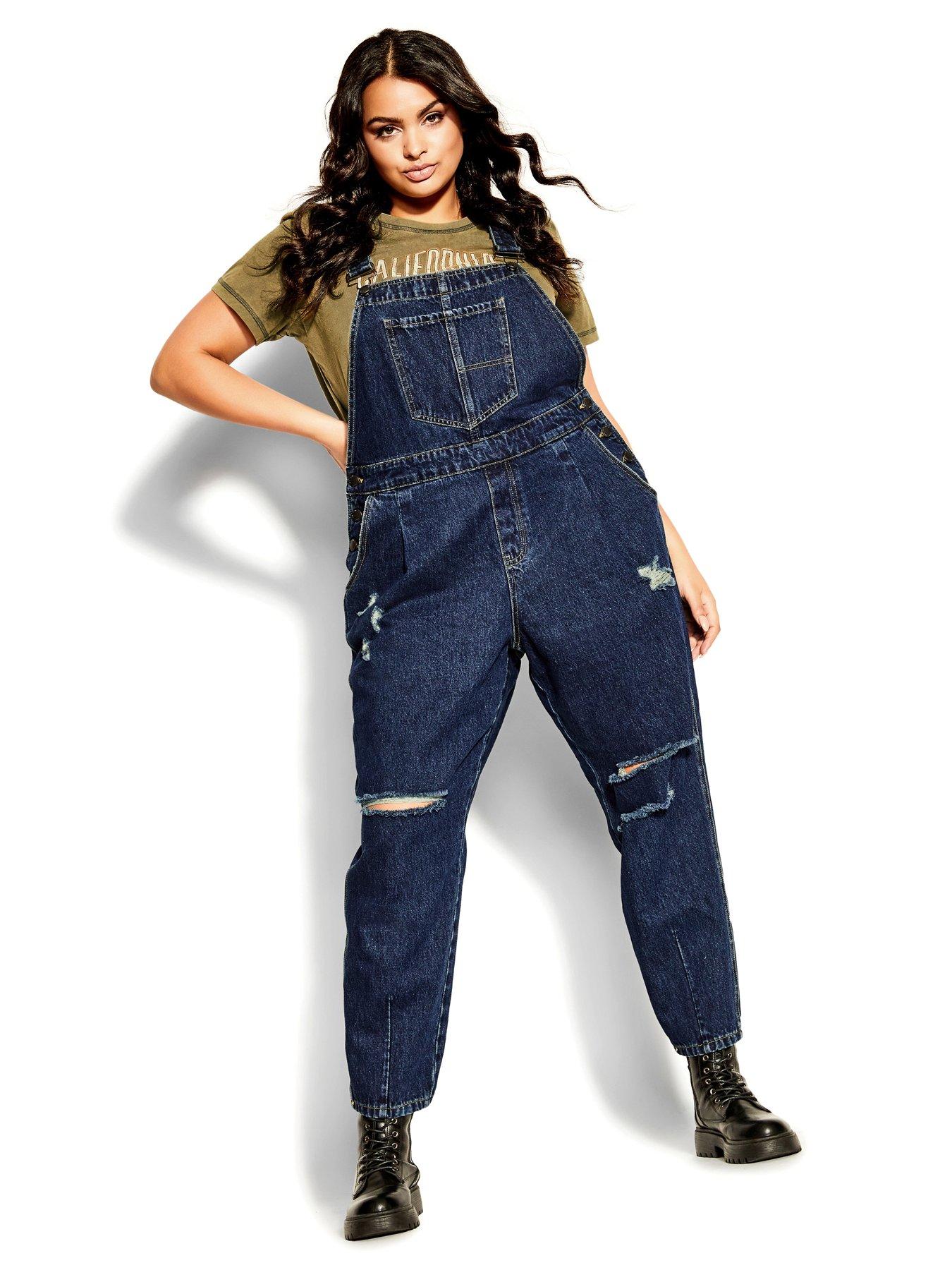 City chic clearance denim overalls