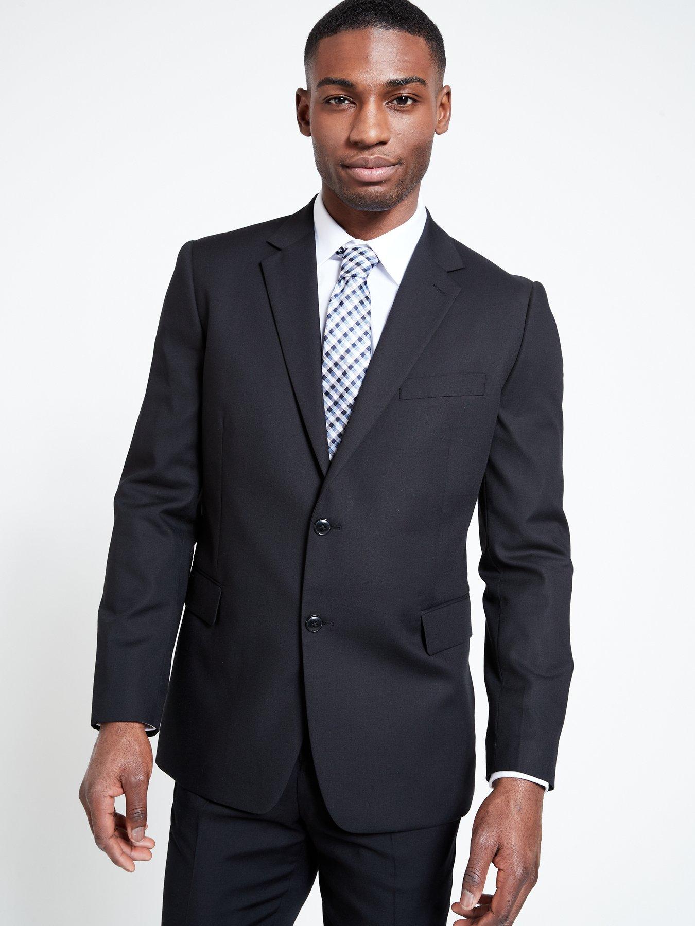 Regular Stretch Marle Tailored Jacket - Light Grey, Suit Jackets