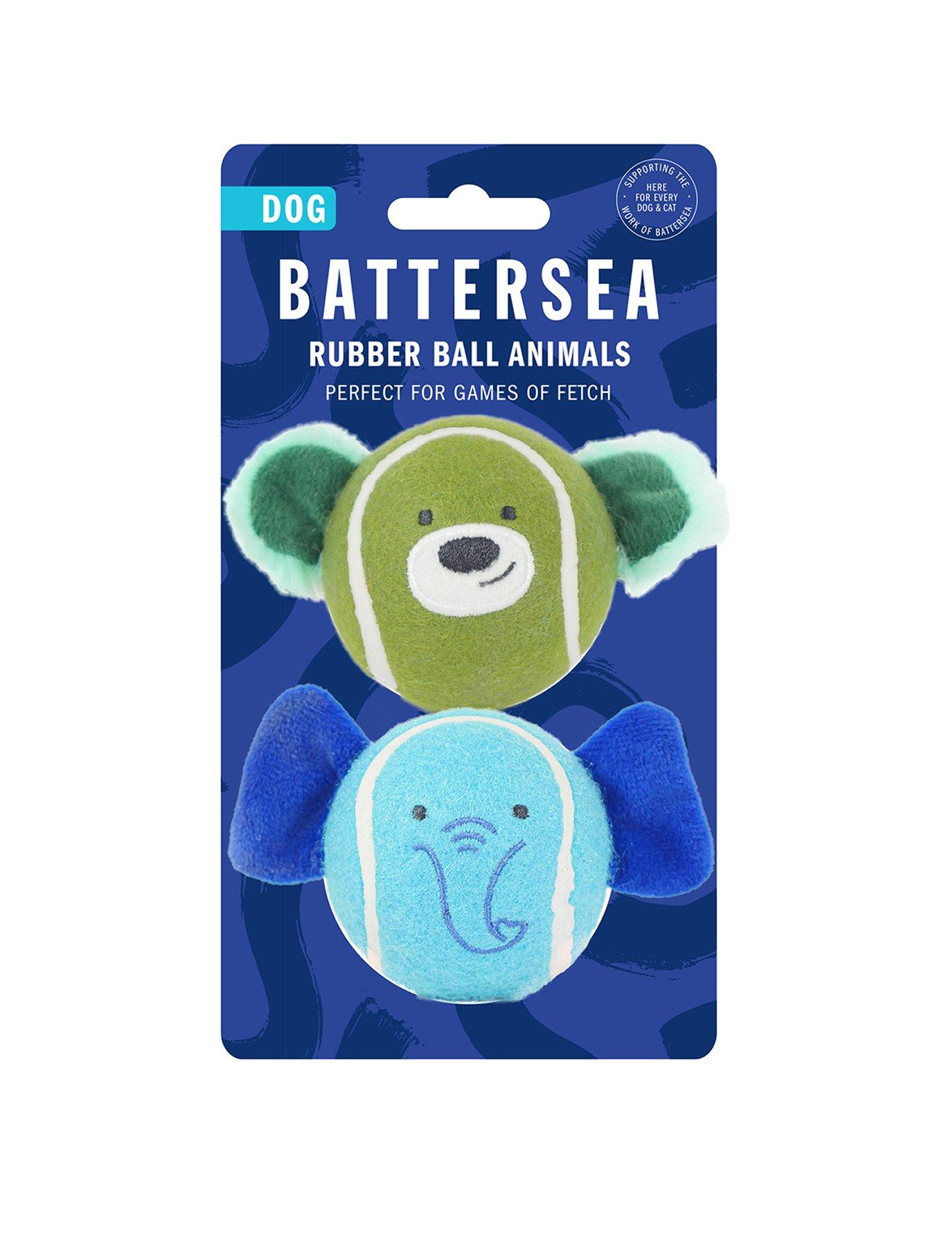 Product photograph of Rosewood X Battersea Battersea Rubber Ball Animals Set Of 2 from very.co.uk