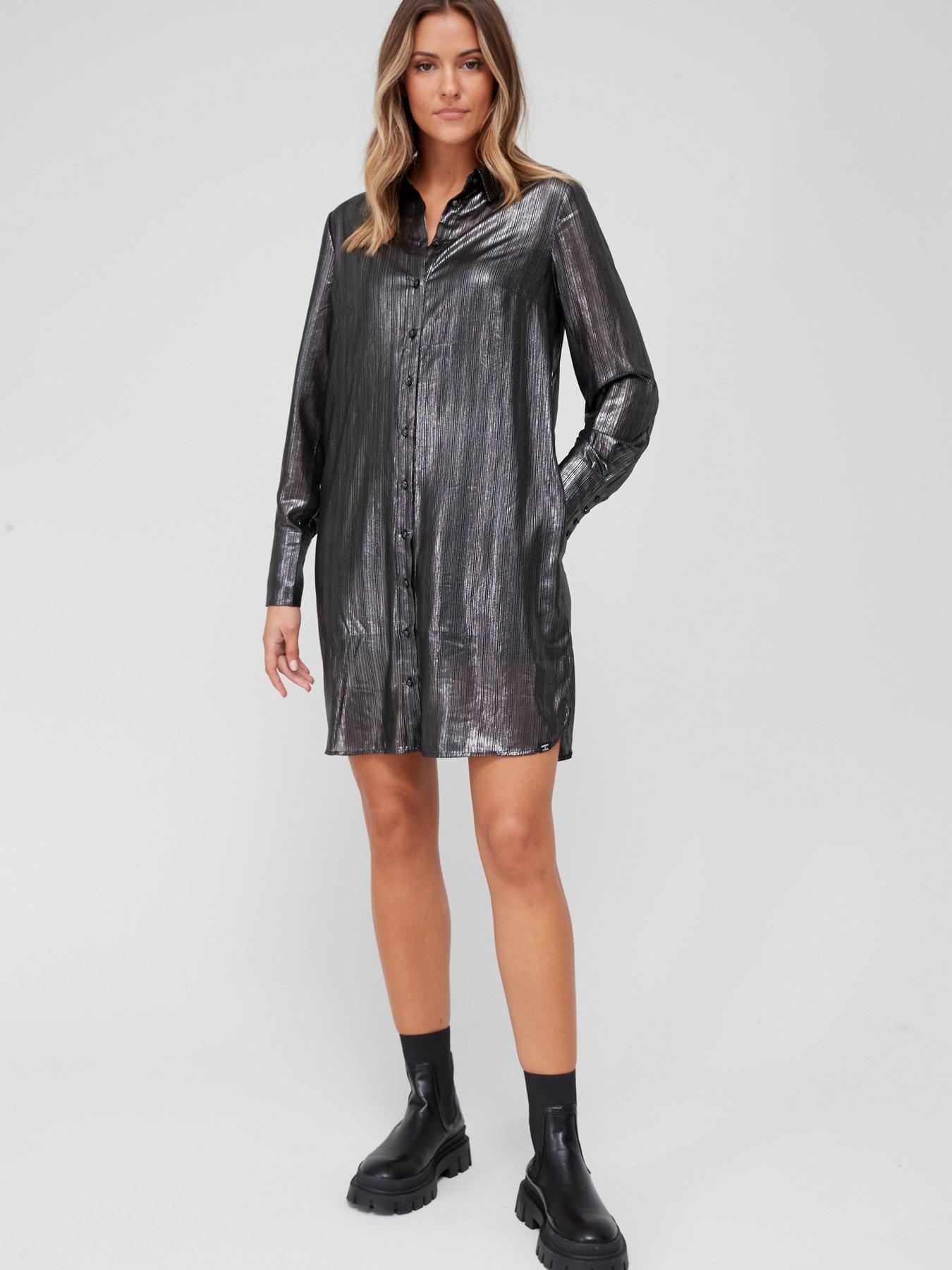 Superdry Womens Limited Edition Silk Shirt Dress