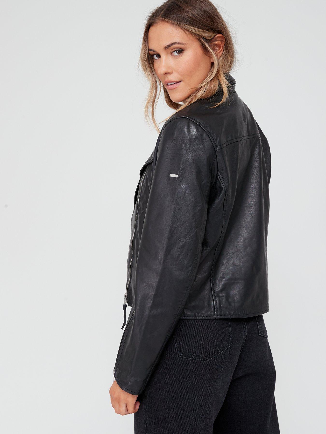 Superdry leather hot sale jacket sale