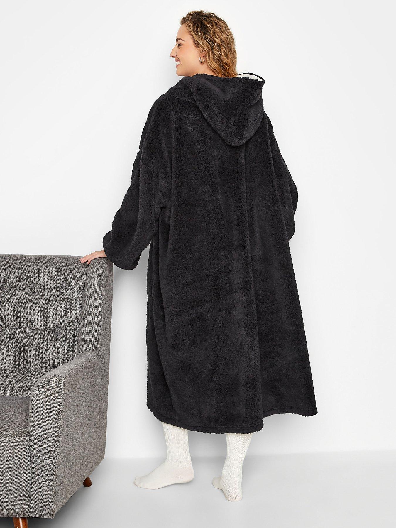 Everyday Supersoft Dressing Gown with Hood - Grey