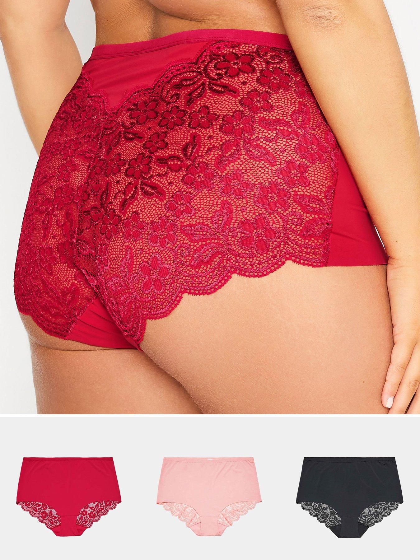 Image 1 of 2 of Yours 3pk Lace Back Full Briefs