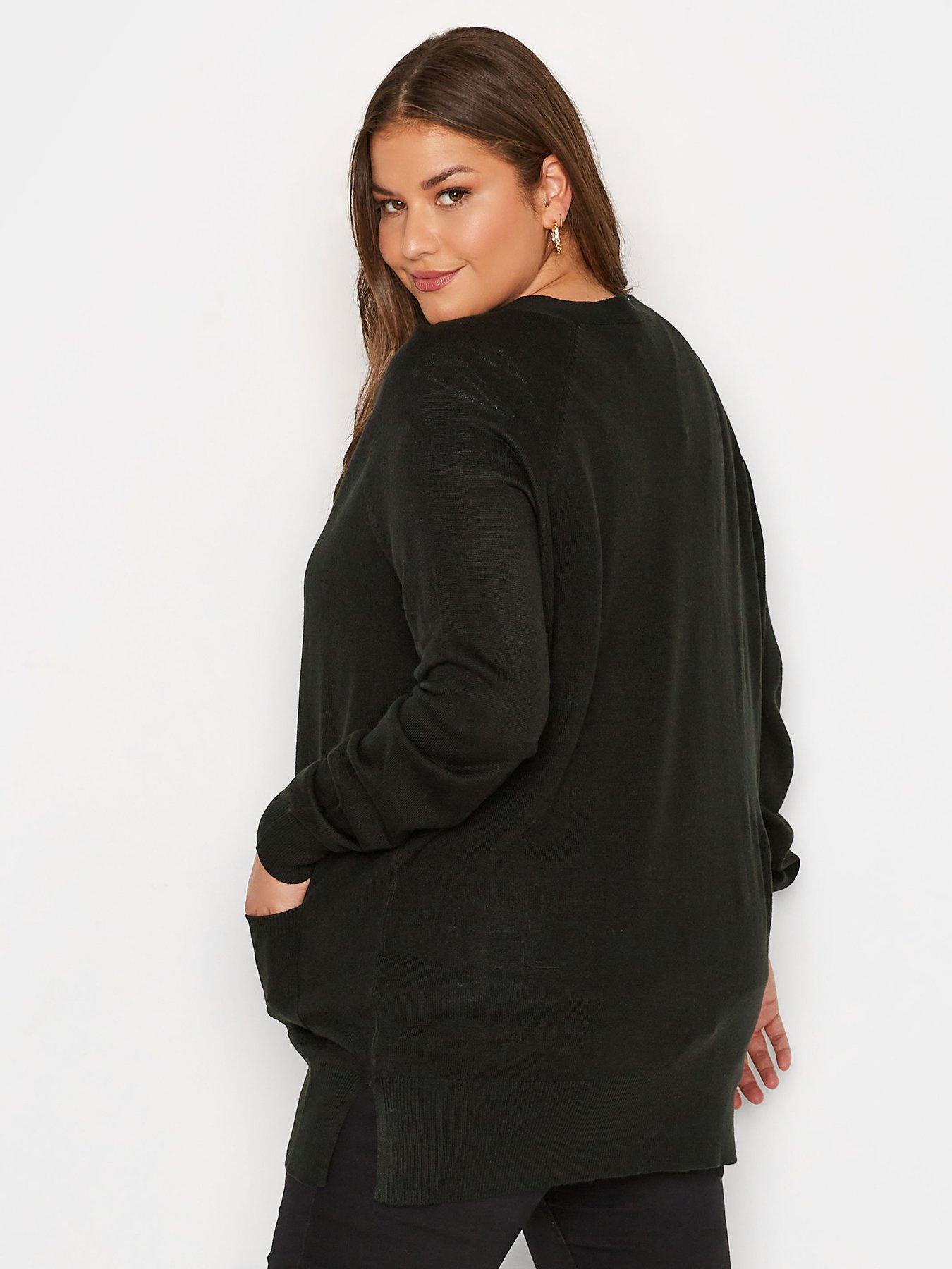 Yours Boyfriend Cardigan Black very.co.uk