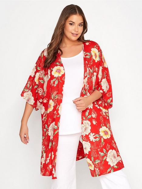 yours-longline-duster-red-floral