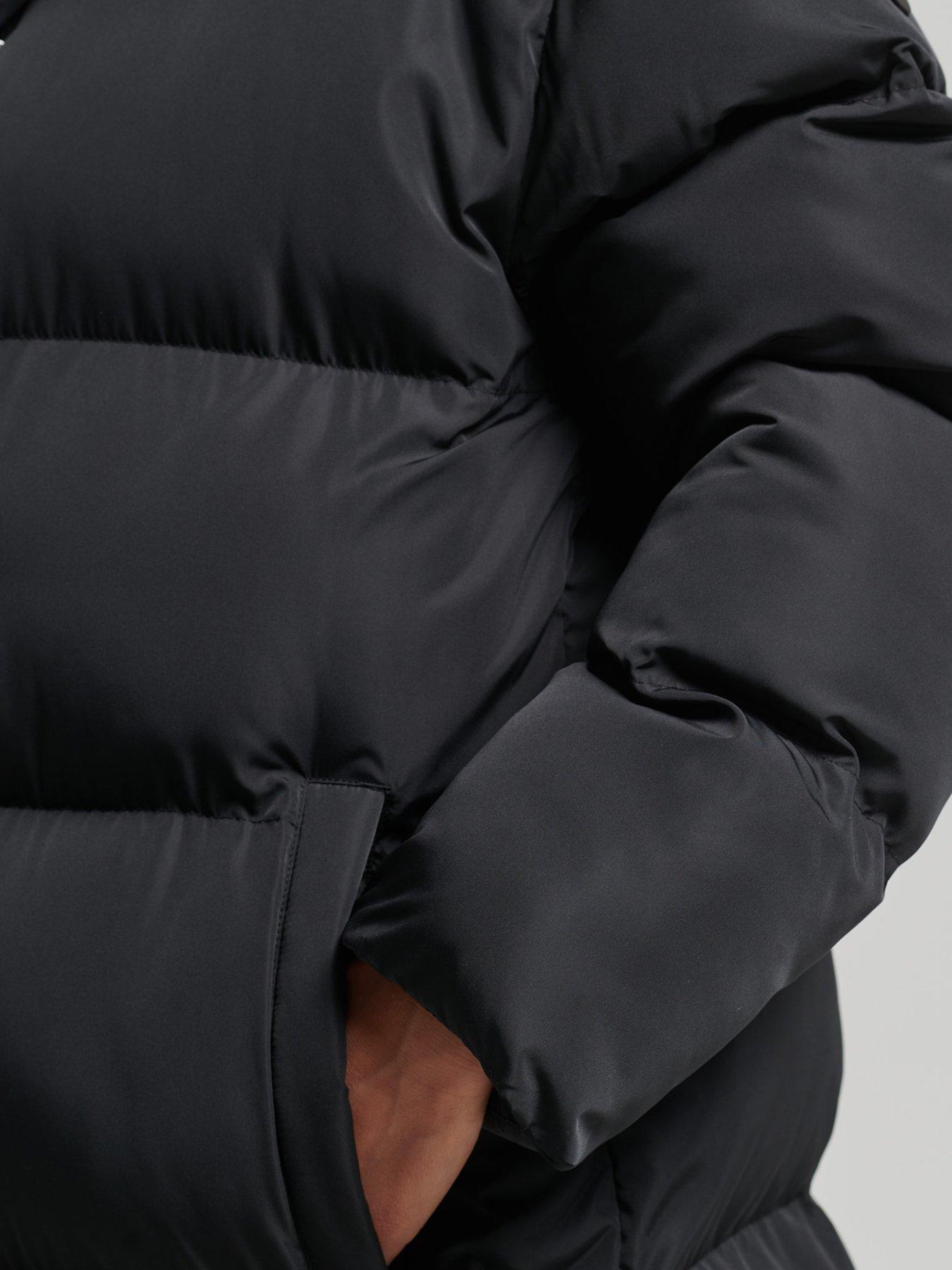 Superdry Studios Super Long Duvet Coat - Black | Very.co.uk