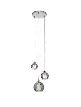 Product photograph of 3 Light Kian Cluster Pendant from very.co.uk
