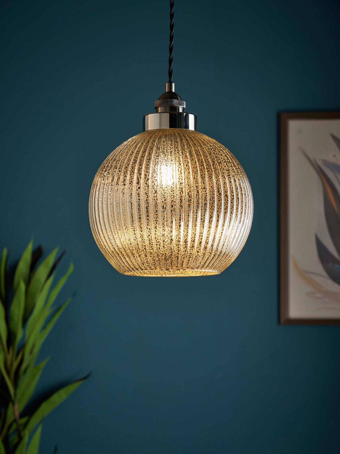 Image 1 of 7 of The Very Collection Ameya Mercury Globe Ceiling Light - Mercury/Chrome
