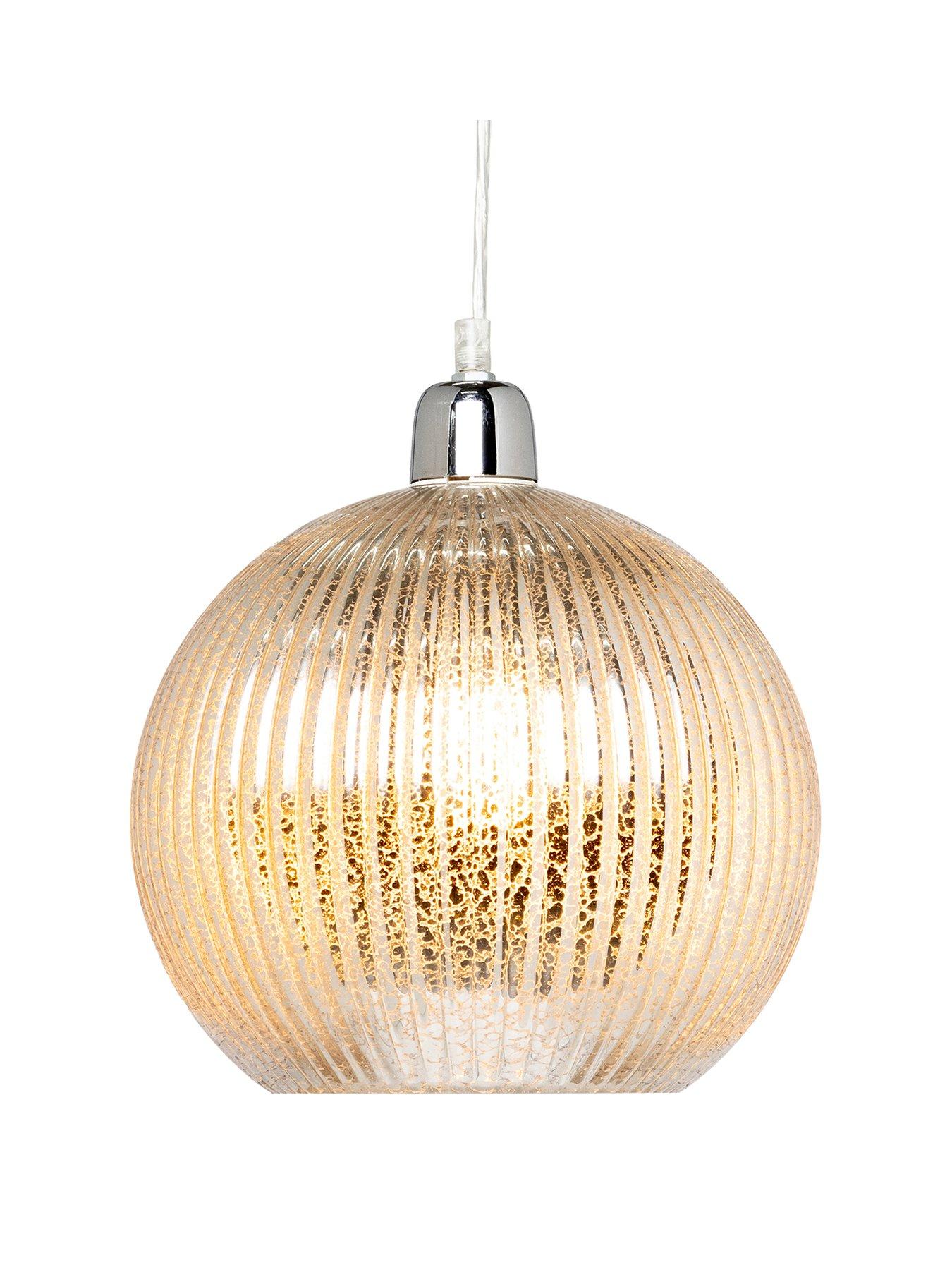 Image 2 of 7 of The Very Collection Ameya Mercury Globe Ceiling Light - Mercury/Chrome
