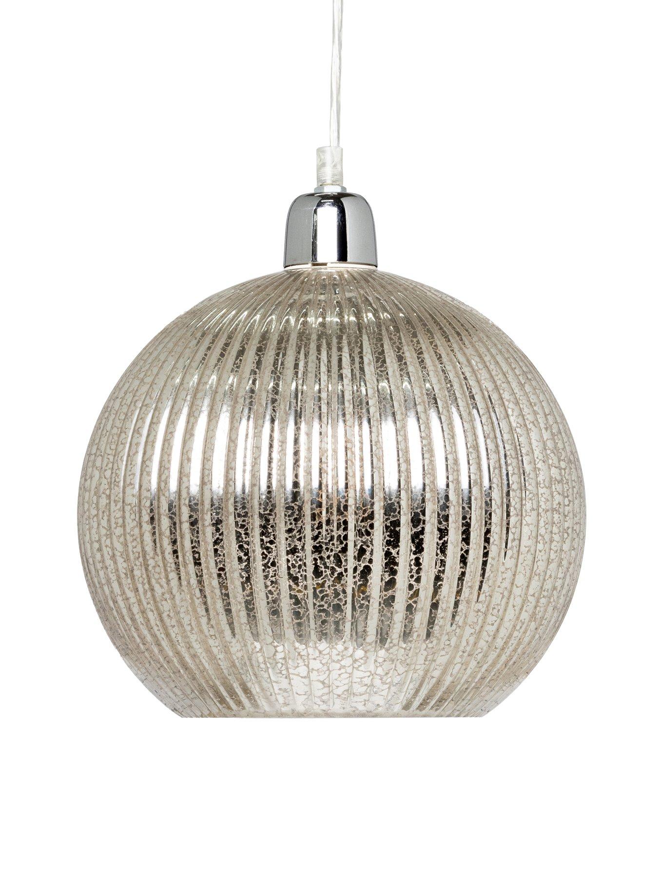 Image 5 of 7 of The Very Collection Ameya Mercury Globe Ceiling Light - Mercury/Chrome