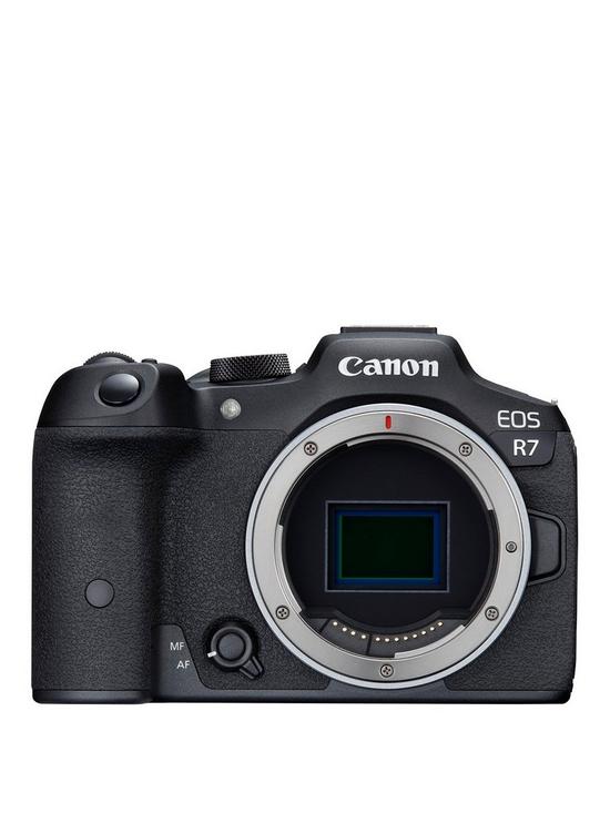 front image of canon-eos-r7nbspaps-c-mirrorless-camera