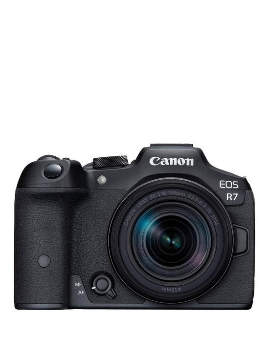 front image of canon-eos-r7-aps-c-mirrorless-cameranbsp-rf-s-18-150mm-lens