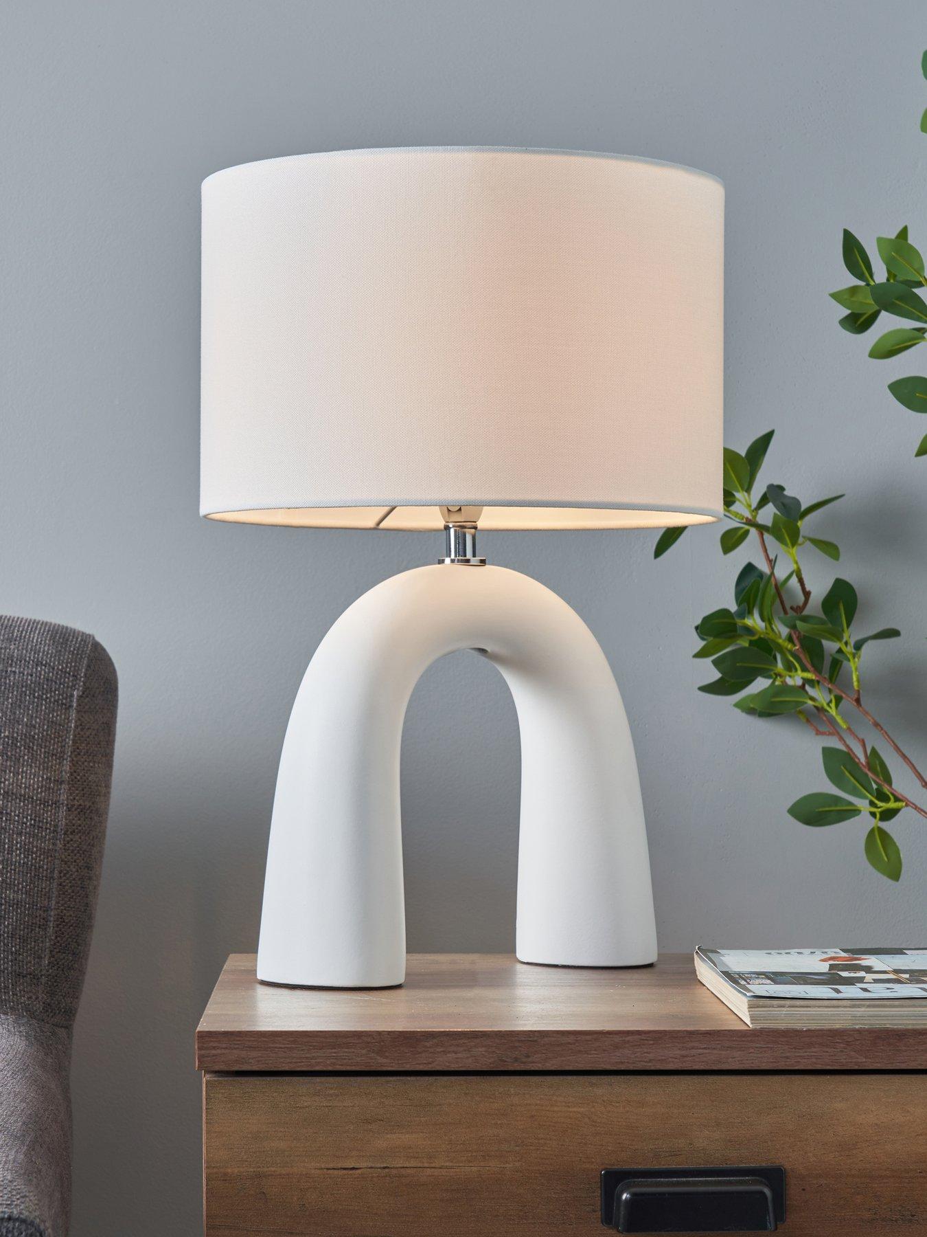 Product photograph of Very Home Sculptural Table Lamp from very.co.uk