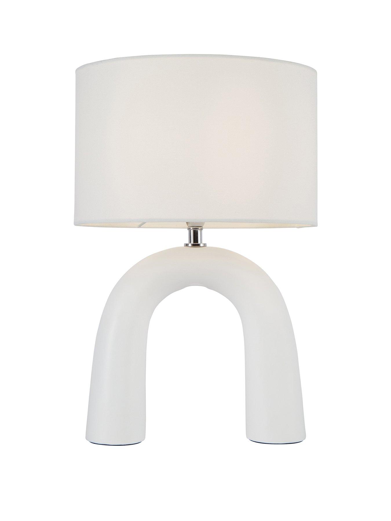 Product photograph of Sculptural Table Lamp from very.co.uk