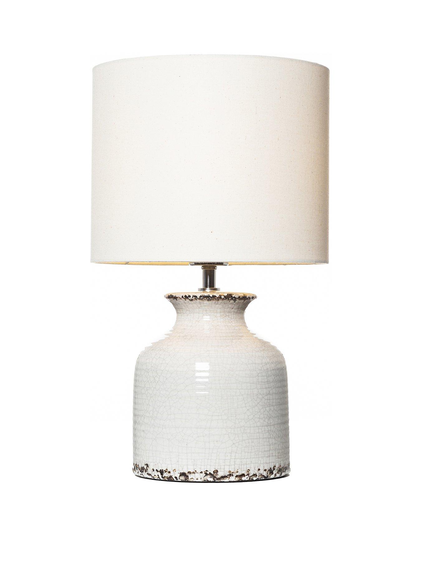 Product photograph of Large Crafted Ceramic Table Lamp from very.co.uk
