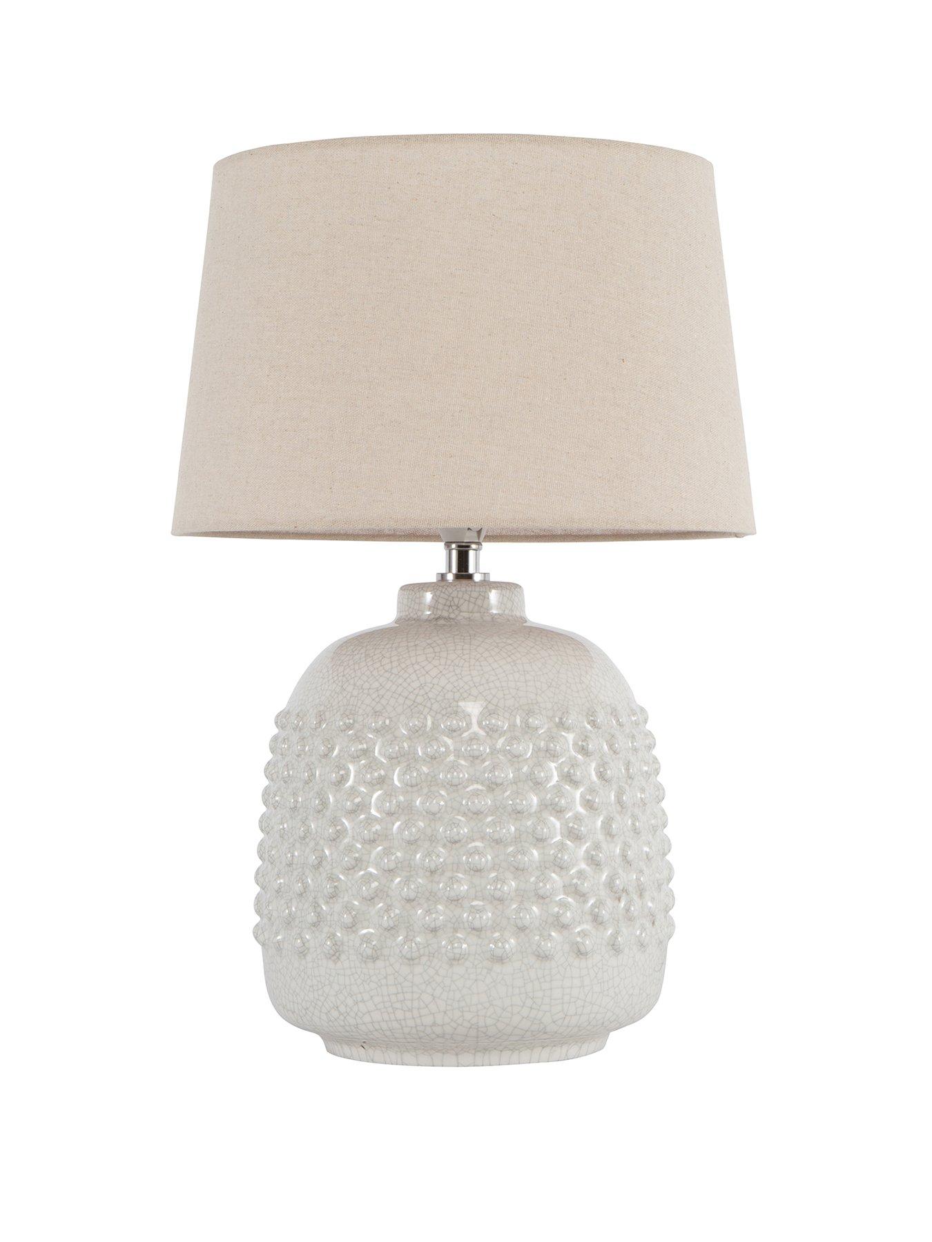 Product photograph of Bobbly Table Lamp from very.co.uk
