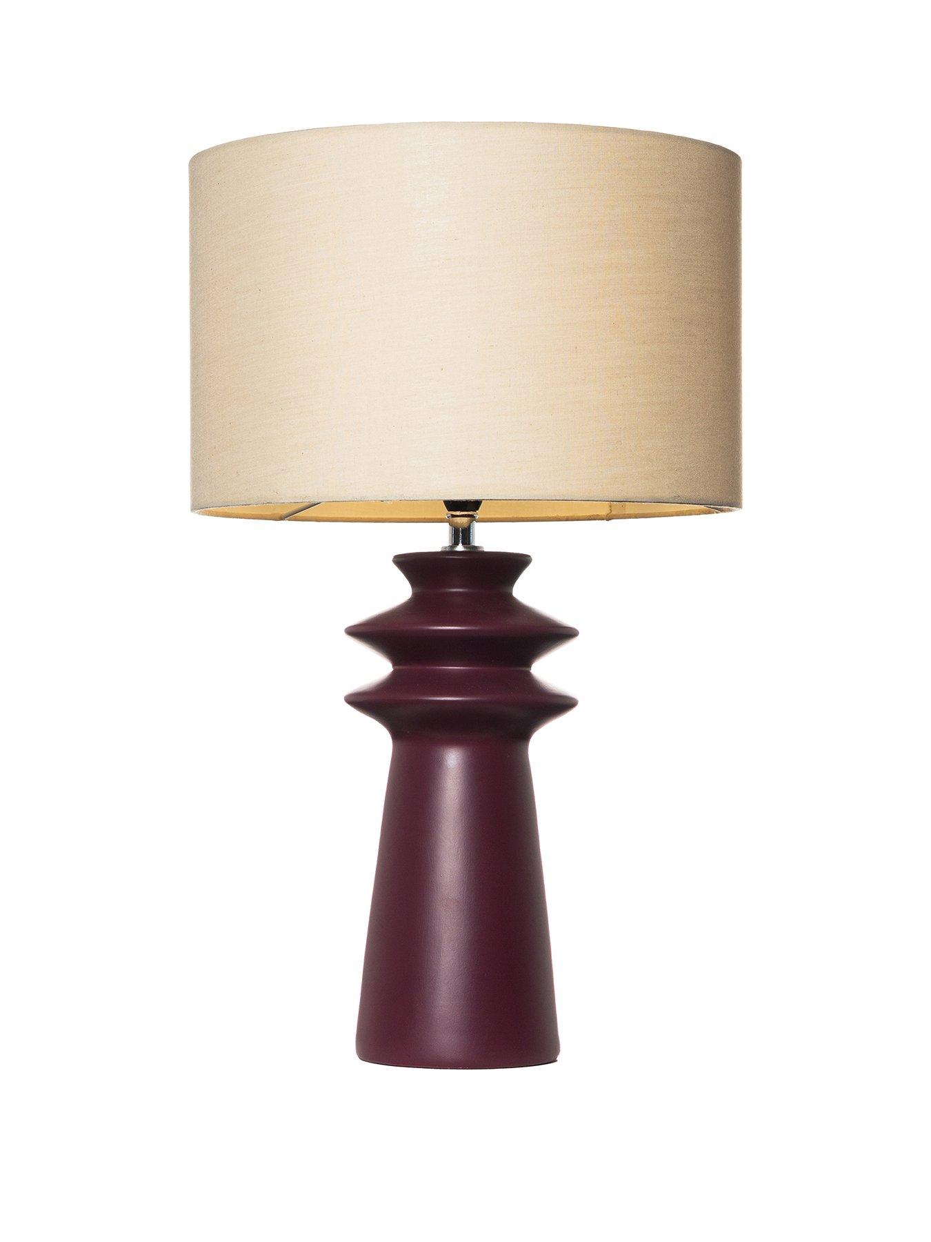 Product photograph of Two Fin Ceramic Table Lamp from very.co.uk