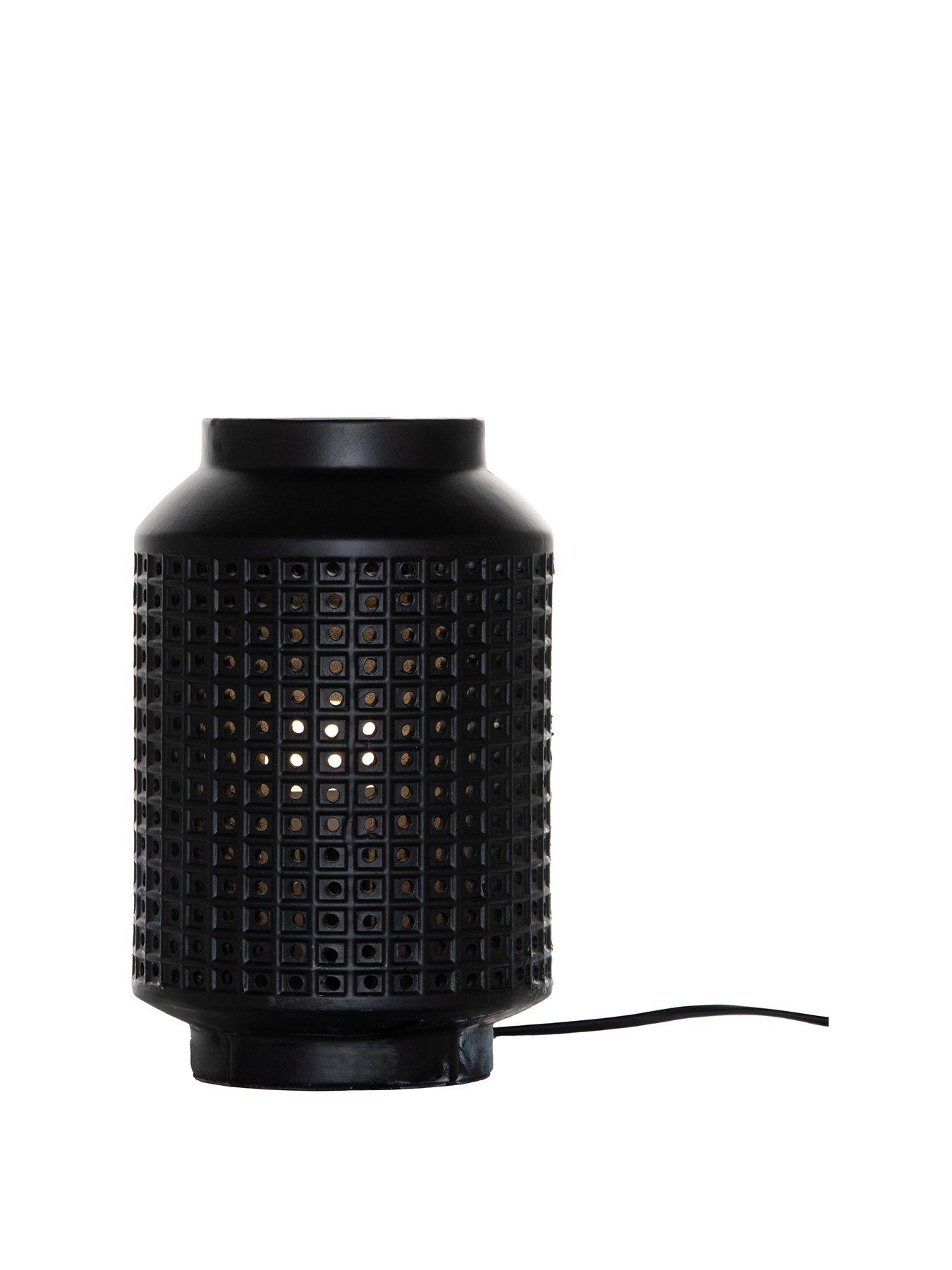 Product photograph of Pierced Vessel Table Lamp from very.co.uk
