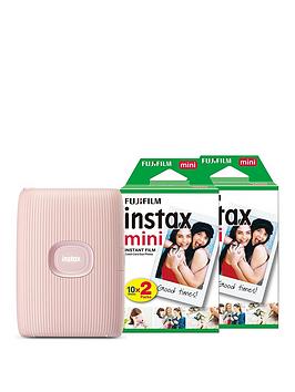 Fujifilm Instax Mini Link 2 Wireless Smartphone Photo Printer Including 40 Shots - Soft Pink