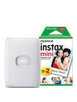 Fujifilm Instax Mini Link 2 Wireless Smartphone Photo Printer Including 20 Shots - Clay White
