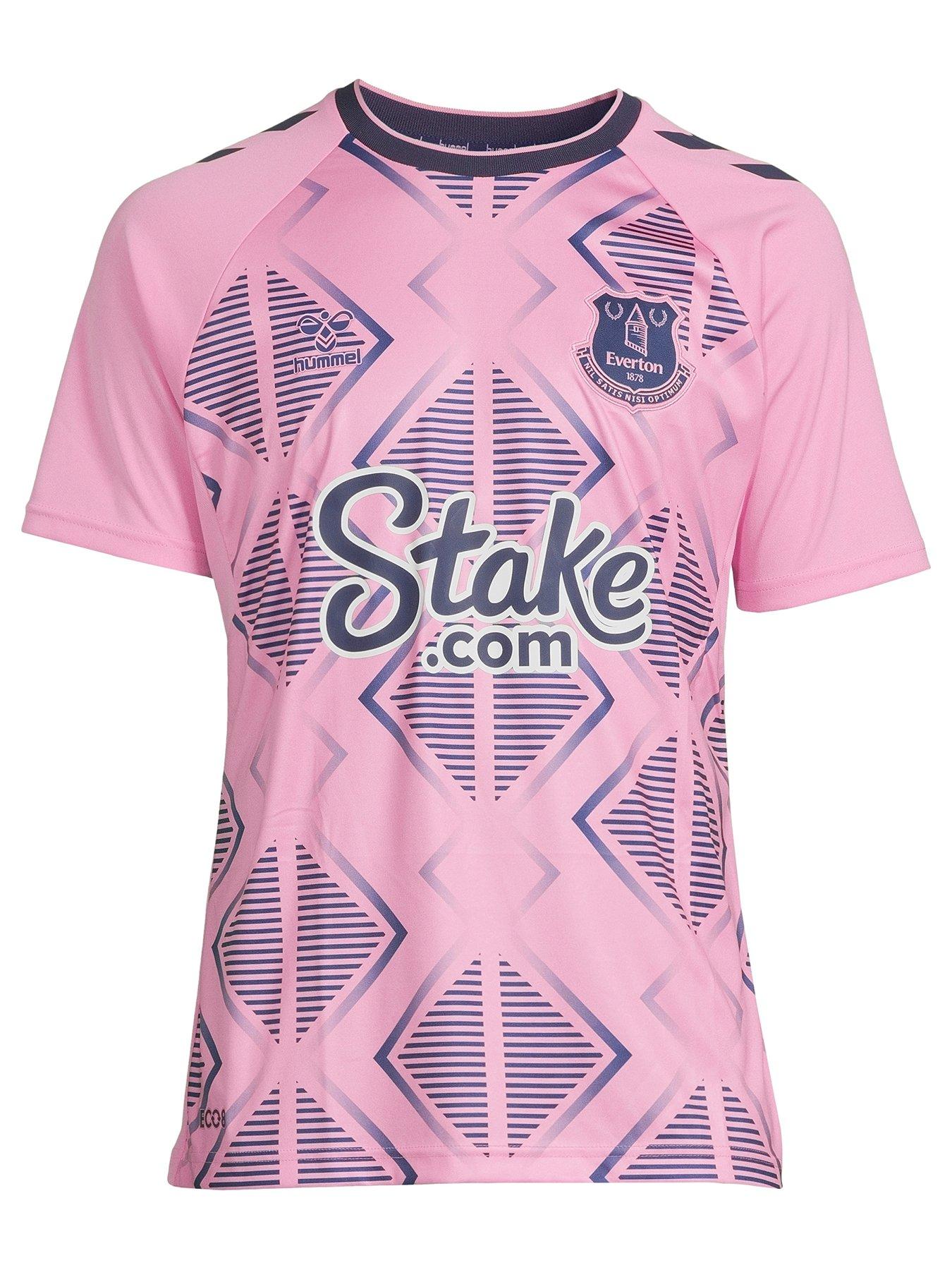 Mijlpaal kolf Verbeteren Fanatics Hummel Mens Everton 22/23 Away Short Sleeved Shirt - Pink |  very.co.uk
