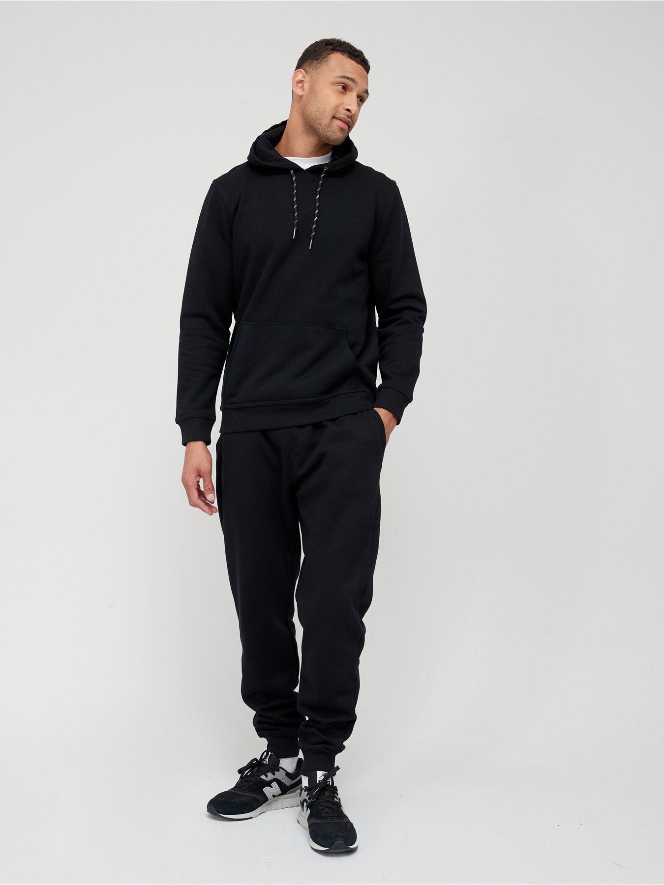 Very Man Overhead Hoody Tracksuit - Black