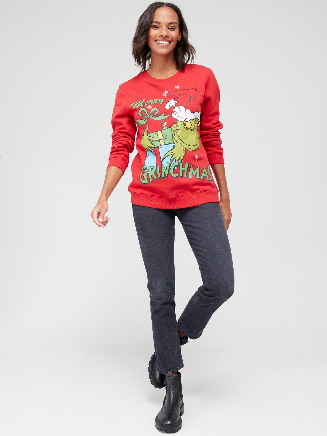 women's grinch christmas sweater