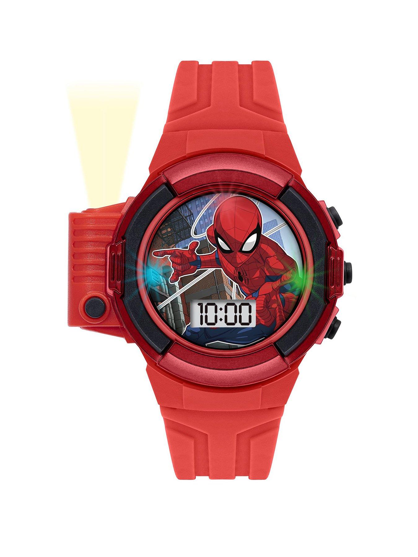 Marvel Disney Marvel Spiderman Red Flashlight Watch 