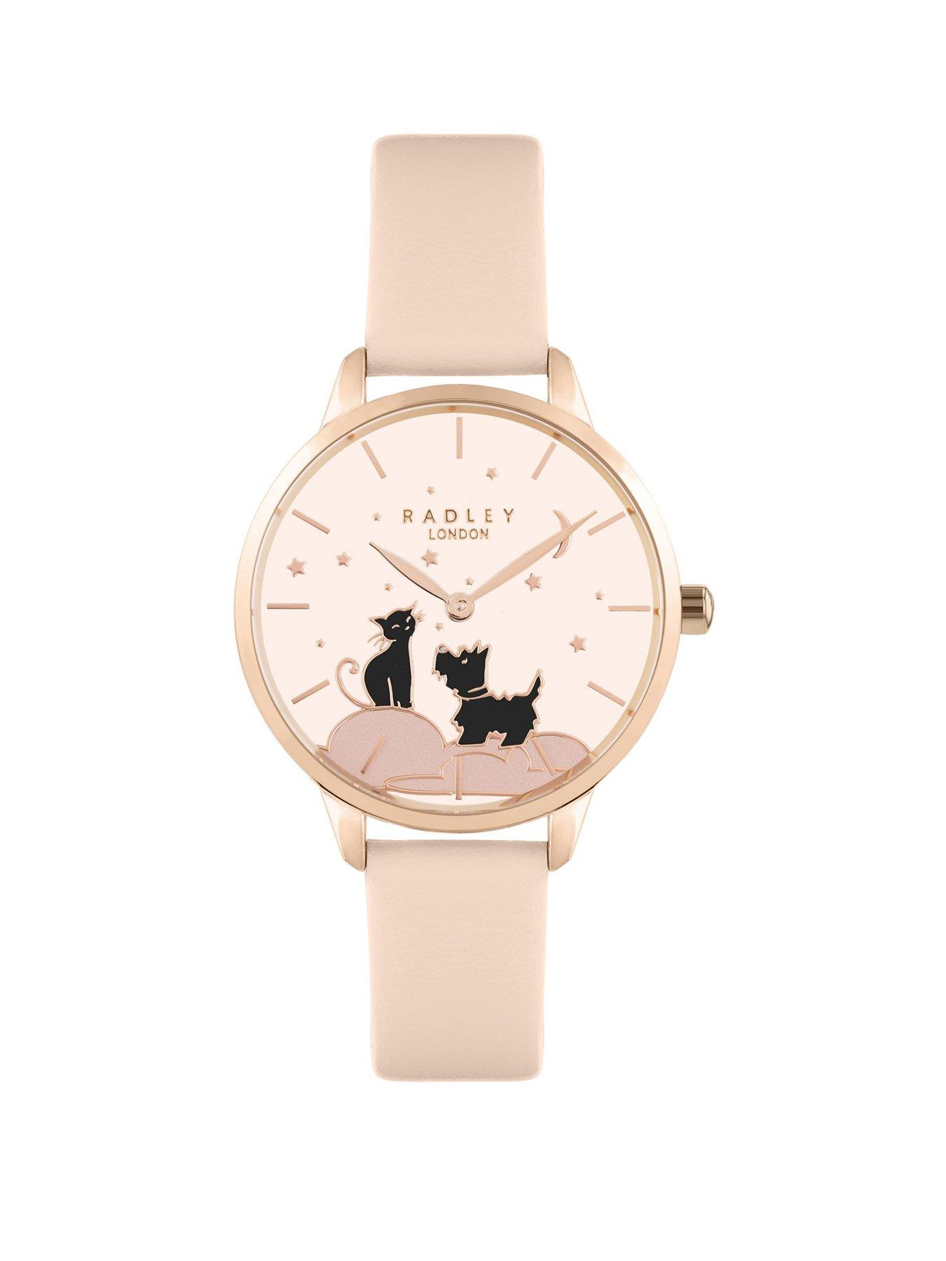 Lipsy Heart Detail Dial Nude Strap Watch