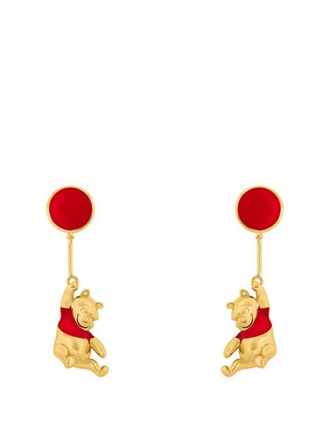 disney-winnie-the-pooh-red-and-gold-coloured-floating-balloon-earrings-ef00861yl
