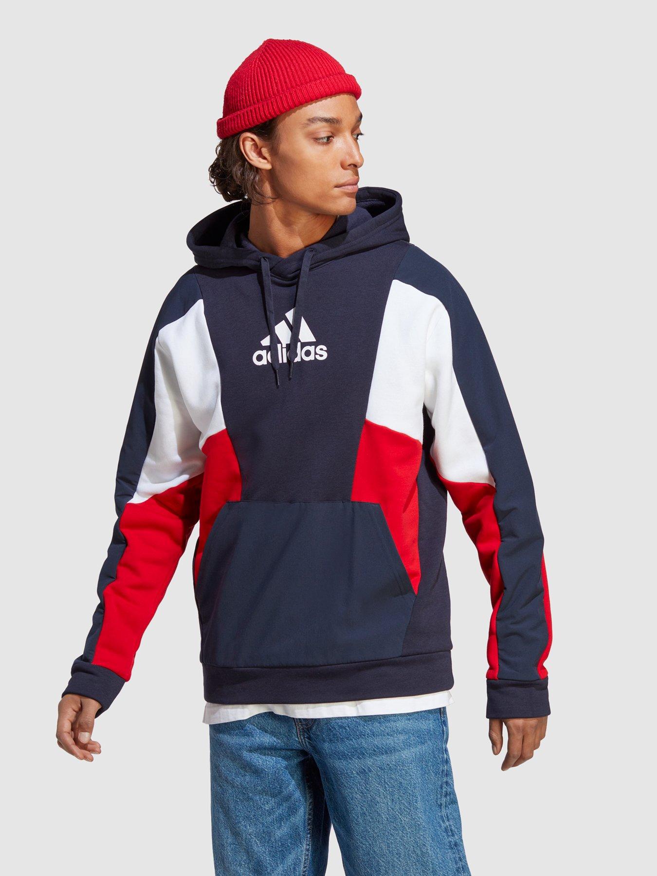 mens adidas navy hoodie