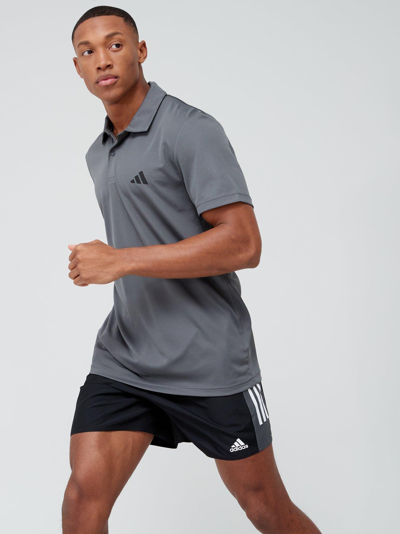 Image 6 of 6 of adidas Performance Train Essentials Training Polo Shirt - Grey