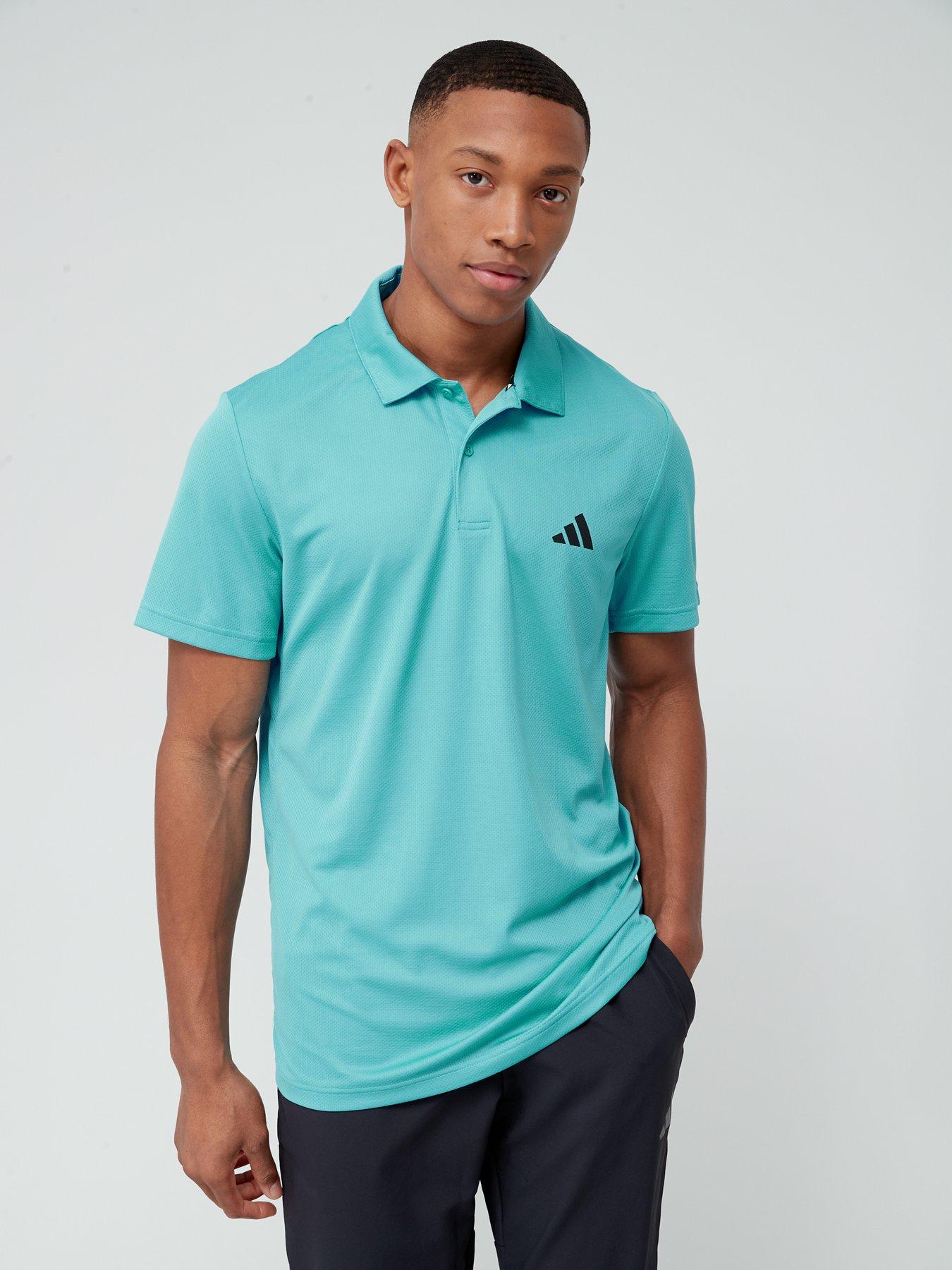 adidas Performance Train Essentials Training Polo Shirt Blue Very