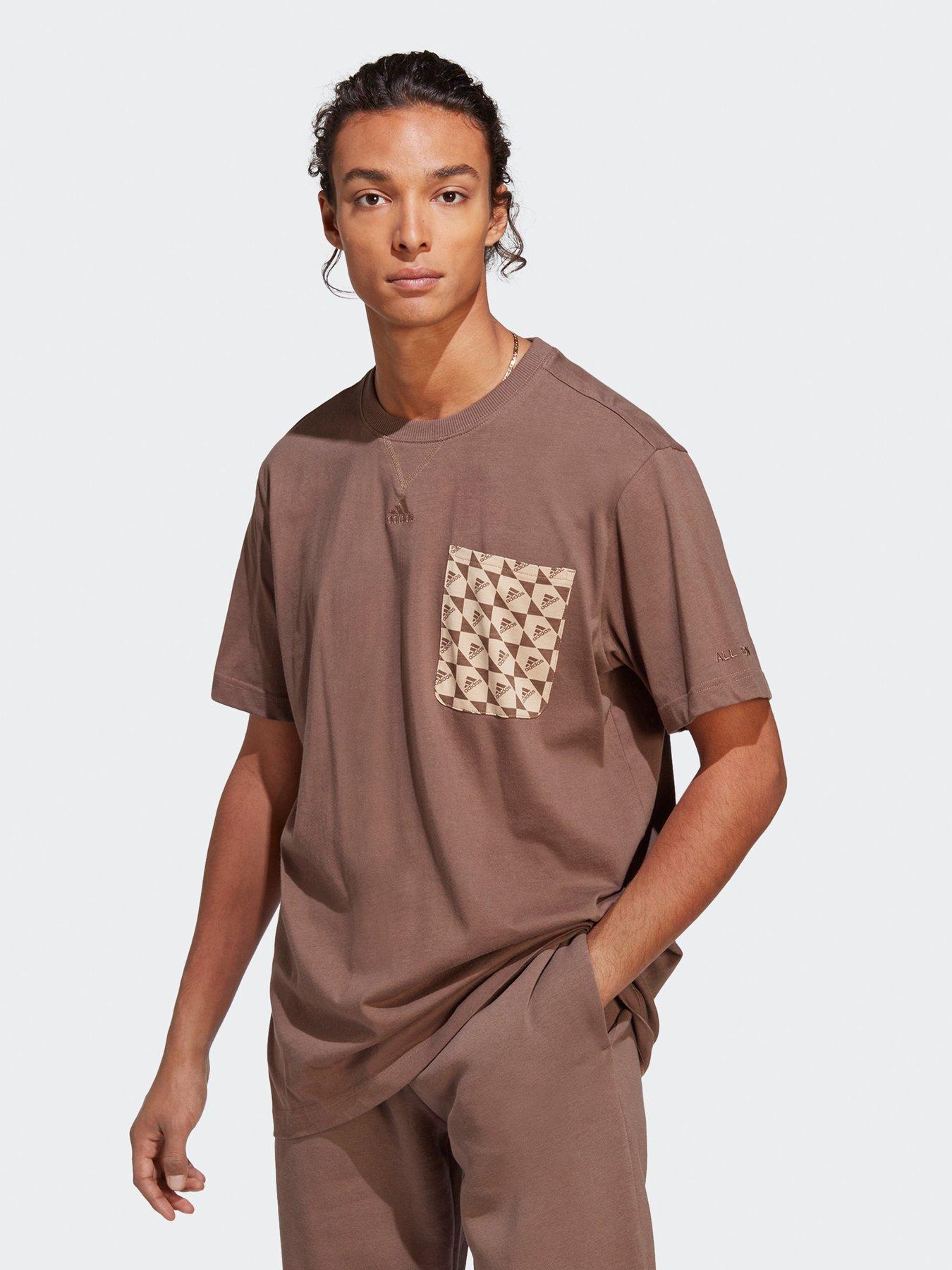 adidas shirt brown